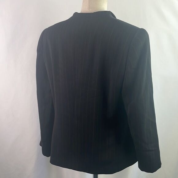 Giorgio Armani Black Pin Striped Jacket / Skirt Suit - Picture 7 of 9